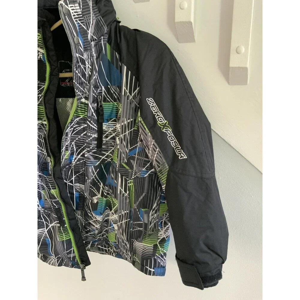 ZeroXposur Boys Ski Snowboard Winter  Jacket  With Powder Skirt Size 8